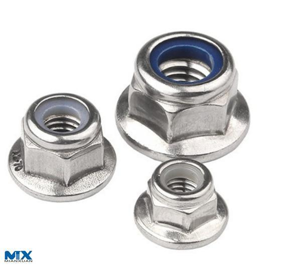 Stainless Steel Prevailing Torque Type Hexagon Nuts With Flange And