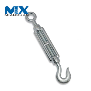 DIN1480 Wire Rope Turnbuckle Hook Forged Steel Galvanized Turnbuckle
