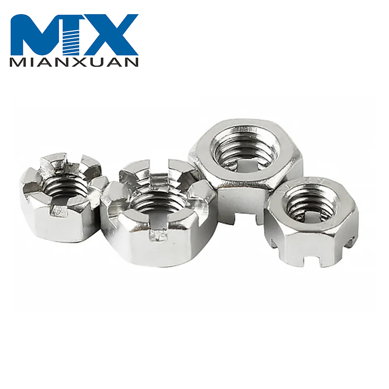 Stainless Steel Hexagon Slotted Nut DIN935