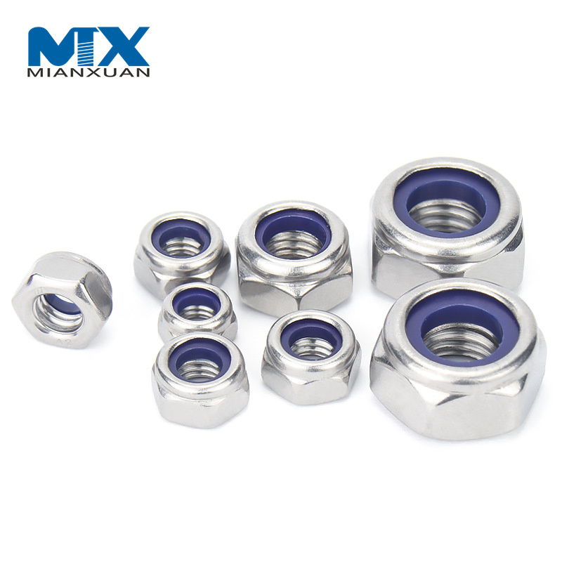 Low Price Stainless Steel Ss 304 316 A2 A4 Hex Thick Nylon Insert Nut DIN982 M8