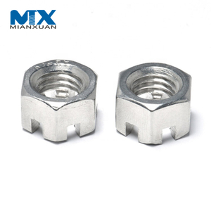 DIN935 DIN937 Slotted Round Lock Hexagon Head Hex Slotted Castle Crown Nut