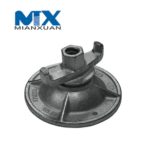 OEM Sand Iron Casting Thread Round Butterfly Tie Rod Wing Nut for Scaffolding Construction Concrete Formwork Accessories