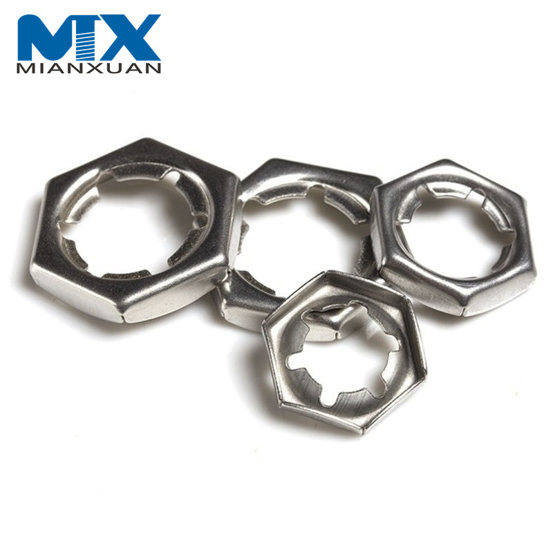 Stainless Steel Hex Counter Nut DIN7967 M6-M48 Hex Self-Locking Counter Nut