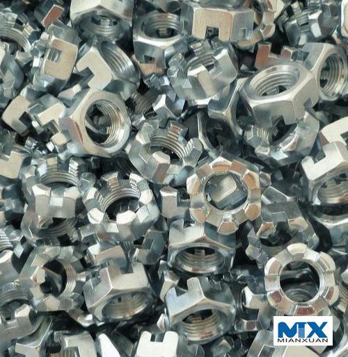 Hex Slotted Thick Nuts Inch Series