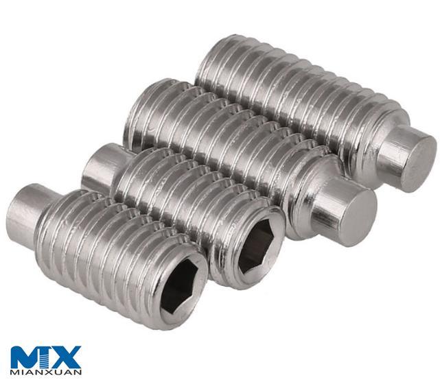 Stainless Steel Hexagon Socket Set Screws with Dog Point