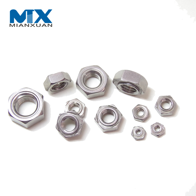 Hot Sale M3 M4 M6 M8 M10 Carbon Steel Hex Spot Weld Nut DIN928 Carbon Steel Stud Welding Nuts