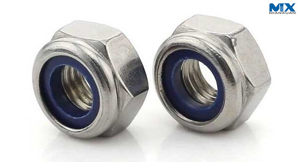 Carbon Steel Hex Nuts with Nylon Insert for Locking