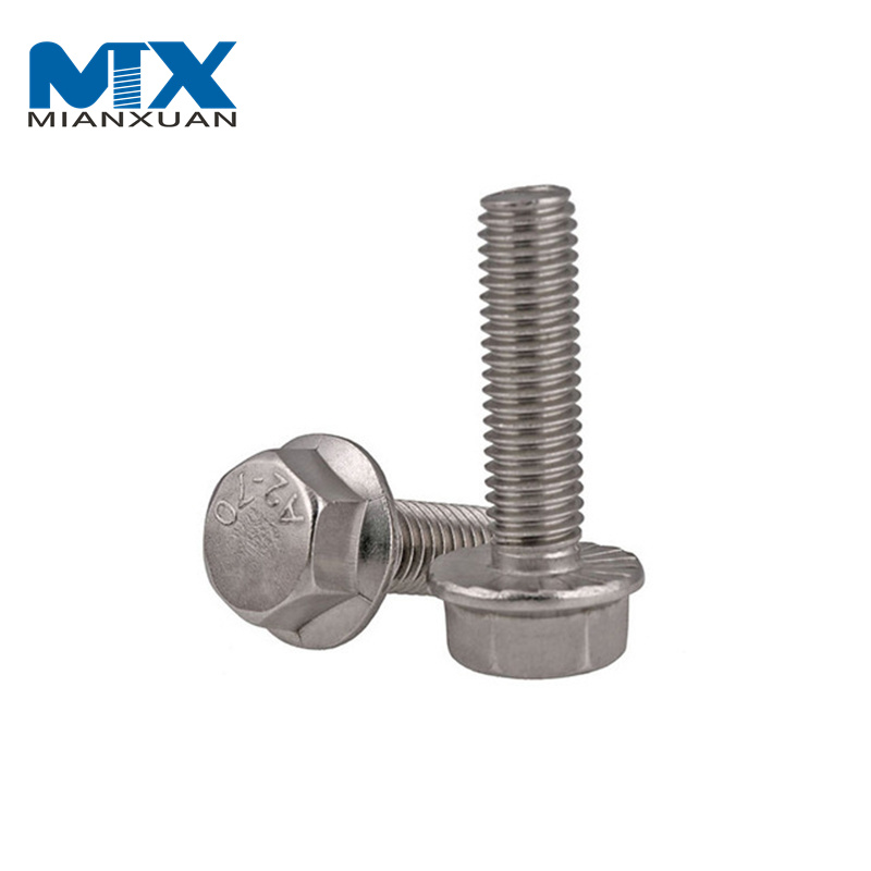 High Quality DIN6921 Stainless Steel Serrated Flange Bolt