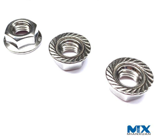Stainless Steel Hex Nuts with Flange Inch Series