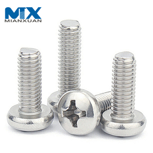 All Size DIN7985 Stainless Steel Cross Recessed Machine Screw Pan Head Phillips Screws