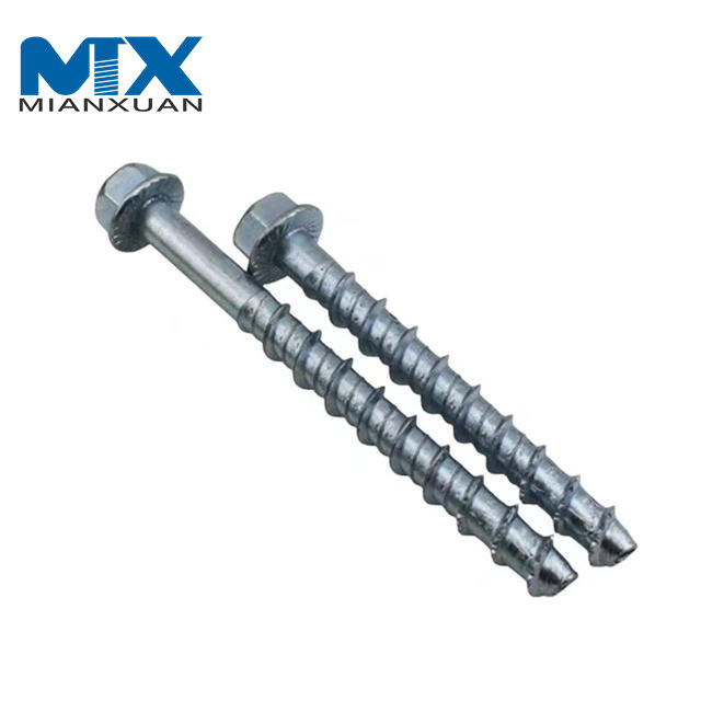 Hex Flange Head Galvanized Concrete Masonry Screw Concrete Masonry ...