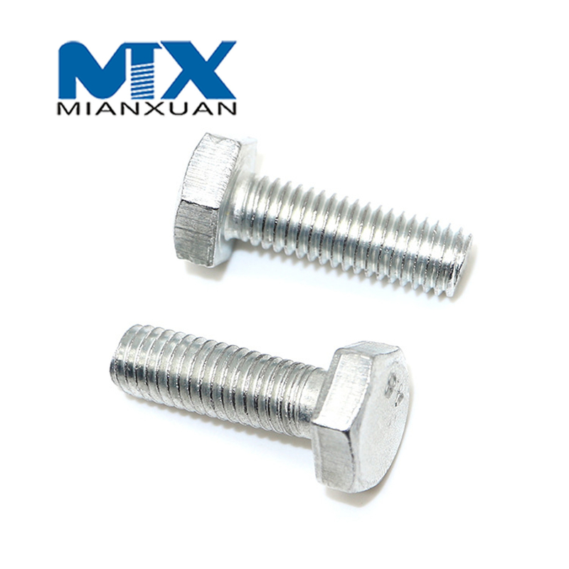 Carbon Steel 4.8 8.8 10.9 12.9 Mild Steel Hexagon Bolt ISO4017 Hex Bolt ...