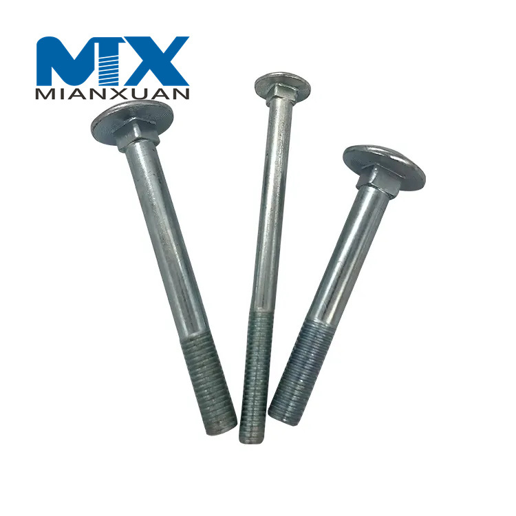 Cup Head Square Neck Bolts Zinc Plated Hot DIP Galvanized Carriage Bolt
