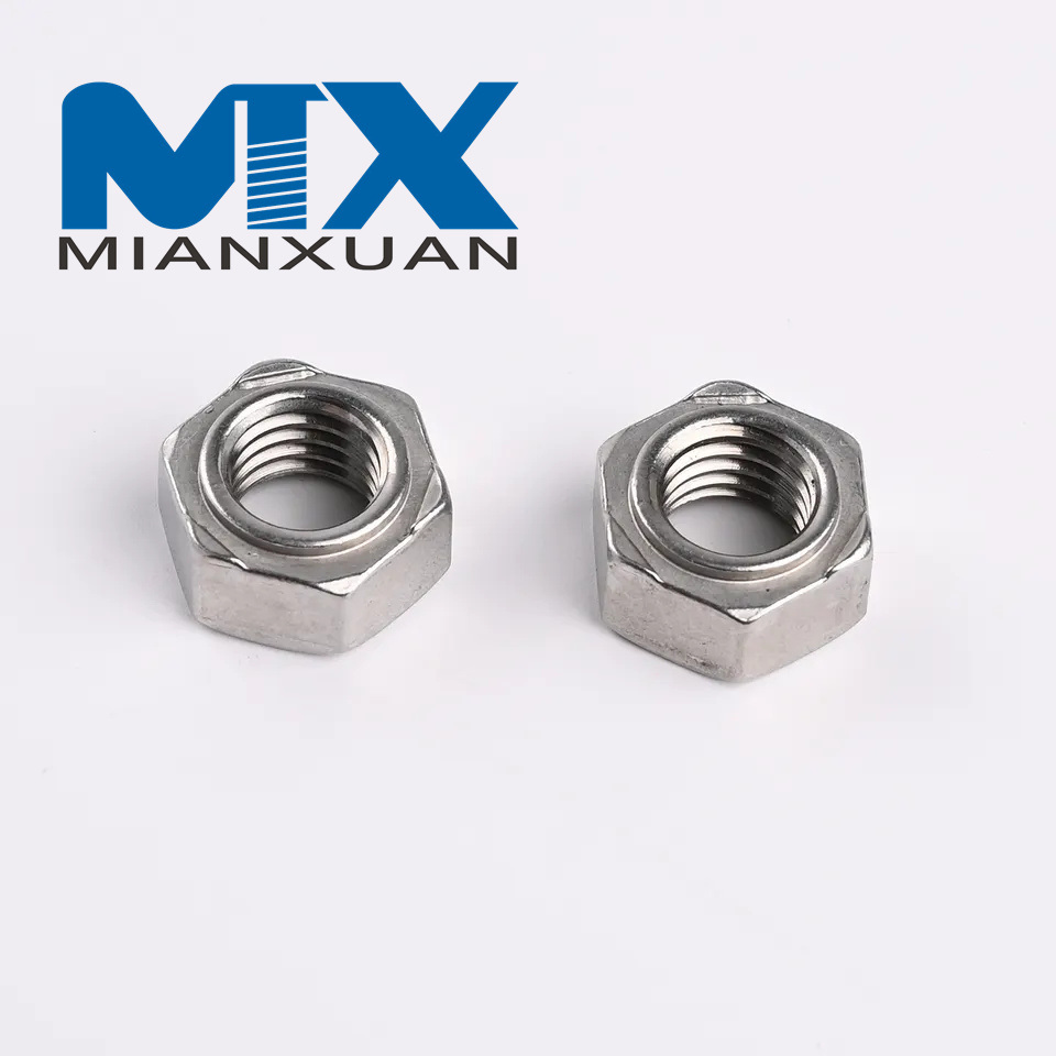 New Product Anticorrosive Antirust Stainless Steel 304 Hexagon Weld Nut