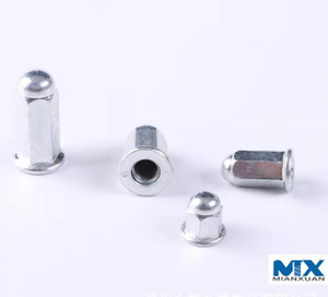 Stainless Steel Hex Flange Nuts with Welded Dome Head