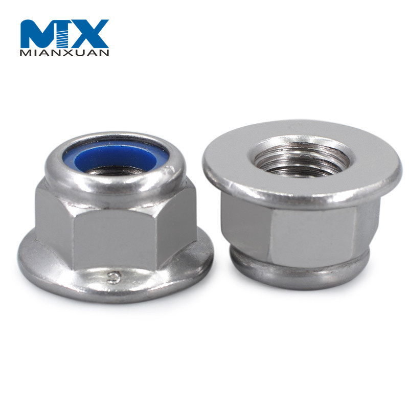 Galvanized Hexagon Flange Lock Nut DIN6926 for DIN6921 Bolt Small Box Packaging