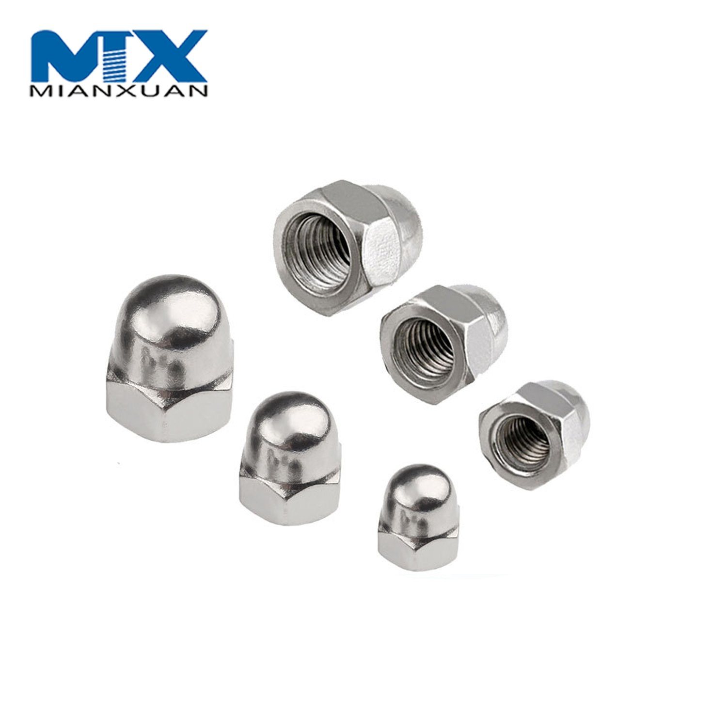 DIN1587 Metal Cap Nylon Lock Nut Carbon Steel Standard
